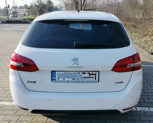 Peugeot 308 cena 31200 przebieg: 262200, rok produkcji 2015 z Piła małe 301